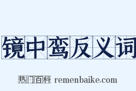 镜中鸾反义词是什么意思的图片